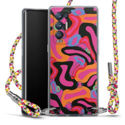 New Carry Case Transparent Stoff colourful/silber