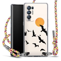 New Carry Case Transparent Stoff colourful/silber