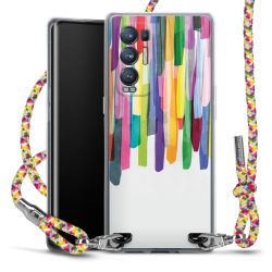 New Carry Case Transparent Stoff colourful/silber