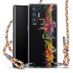 New Carry Case Transparent Stoff colourful/silber