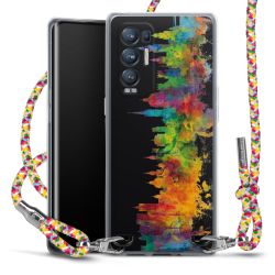 New Carry Case Transparent Stoff colourful/silber