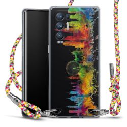New Carry Case Transparent Stoff colourful/silber