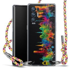 New Carry Case Transparent Stoff colourful/silber