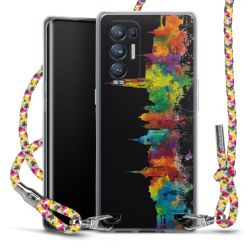 New Carry Case Transparent Stoff colourful/silber