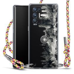 New Carry Case Transparent Stoff colourful/silber