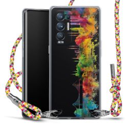 New Carry Case Transparent Stoff colourful/silber