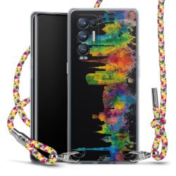 New Carry Case Transparent Stoff colourful/silber