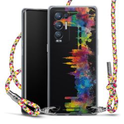 New Carry Case Transparent Stoff colourful/silber