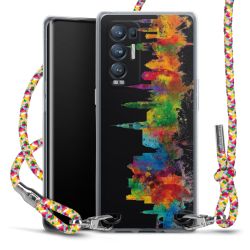 New Carry Case Transparent Stoff colourful/silber