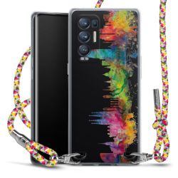 New Carry Case Transparent Stoff colourful/silber