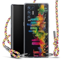 New Carry Case Transparent Stoff colourful/silber