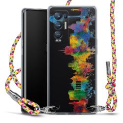 New Carry Case Transparent Stoff colourful/silber
