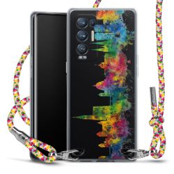 New Carry Case Transparent Stoff colourful/silber