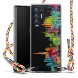 New Carry Case Transparent Stoff colourful/silber