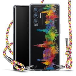 New Carry Case Transparent Stoff colourful/silber