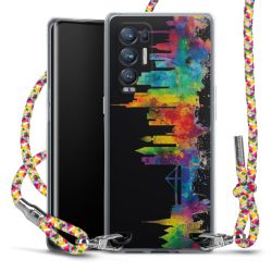 New Carry Case Transparent Stoff colourful/silber