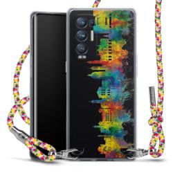 New Carry Case Transparent Stoff colourful/silber