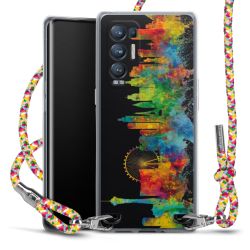 New Carry Case Transparent Stoff colourful/silber