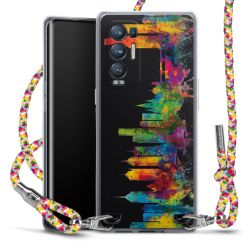 New Carry Case Transparent Stoff colourful/silber