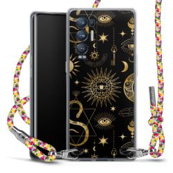 New Carry Case Transparent Stoff colourful/silber