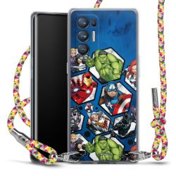 New Carry Case Transparent Stoff colourful/silber