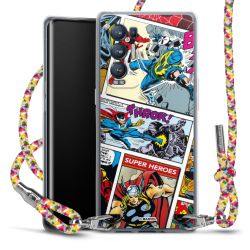 New Carry Case Transparent Stoff colourful/silber