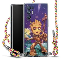 New Carry Case Transparent Stoff colourful/silber