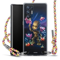 New Carry Case Transparent Stoff colourful/silber