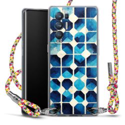 New Carry Case Transparent Stoff colourful/silber