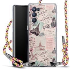 New Carry Case Transparent Stoff colourful/silber