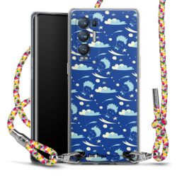 New Carry Case Transparent Stoff colourful/silber