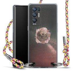 New Carry Case Transparent Stoff colourful/silber