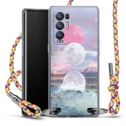 New Carry Case Transparent Stoff colourful/silber