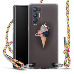 New Carry Case Transparent Stoff colourful/silber