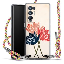 New Carry Case Transparent Stoff colourful/silber