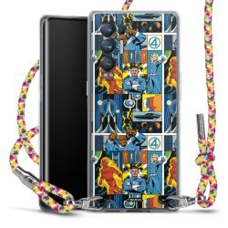 New Carry Case Transparent Stoff colourful/silber