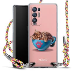 New Carry Case Transparent Stoff colourful/silber