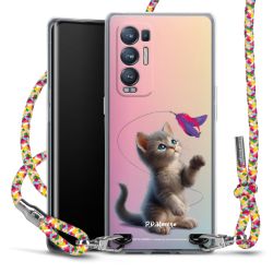 New Carry Case Transparent Stoff colourful/silber