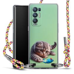 New Carry Case Transparent Stoff colourful/silber