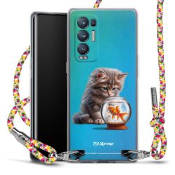 New Carry Case Transparent Stoff colourful/silber