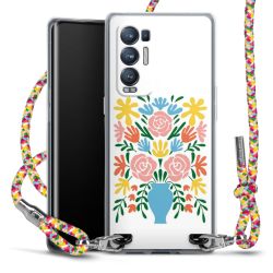 New Carry Case Transparent Stoff colourful/silber