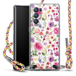 New Carry Case Transparent Stoff colourful/silber