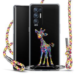 New Carry Case Transparent Stoff colourful/silber