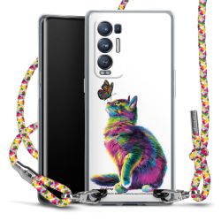 New Carry Case Transparent Stoff colourful/silber