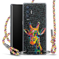 New Carry Case Transparent Stoff colourful/silber