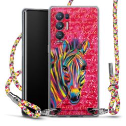 New Carry Case Transparent Stoff colourful/silber