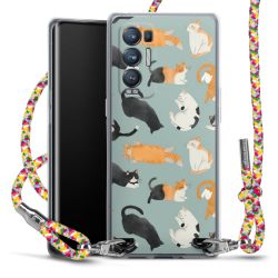 New Carry Case Transparent Stoff colourful/silber