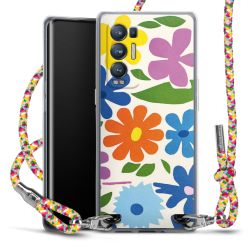 New Carry Case Transparent Stoff colourful/silber