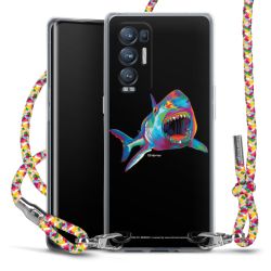 New Carry Case Transparent Stoff colourful/silber