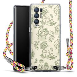 New Carry Case Transparent Stoff colourful/silber